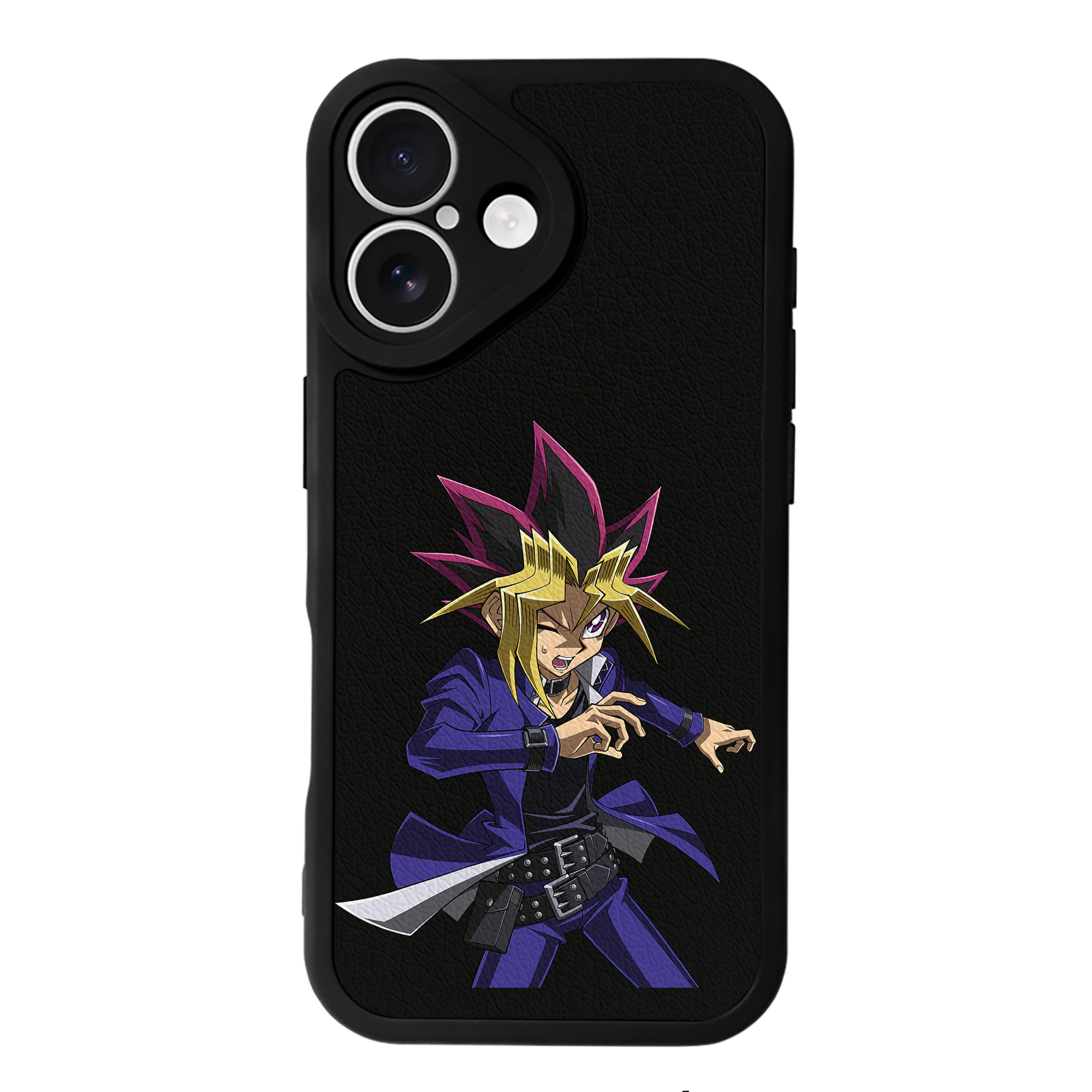 遊☆戯☆王 Yu-Gi-Oh! 【iPhone 16シリーズ対応】シリコンスマホケース（レザー調） 材質：シリコン